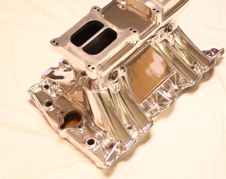Tunnel Ram V8 Intake Manifold AFTER Chrome - Like Metal Polishing Services