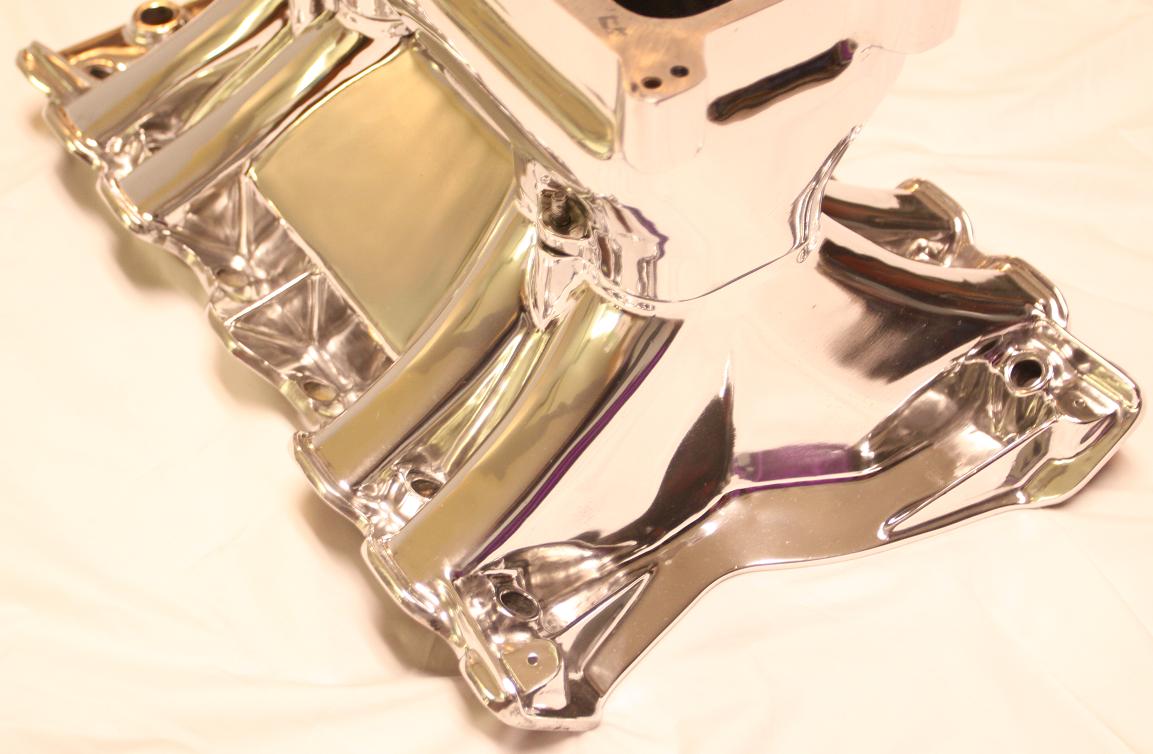 Tunnel Ram V8 Intake Manifold AFTER Chrome - Like Metal Polishing Services
