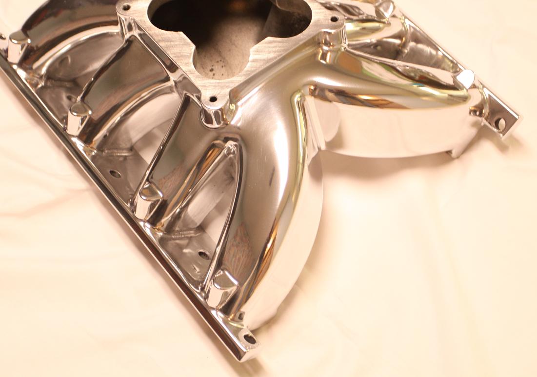 Pontiac CV1 V8 Intake Manifold AFTER Chrome - Like Metal Polishing Services