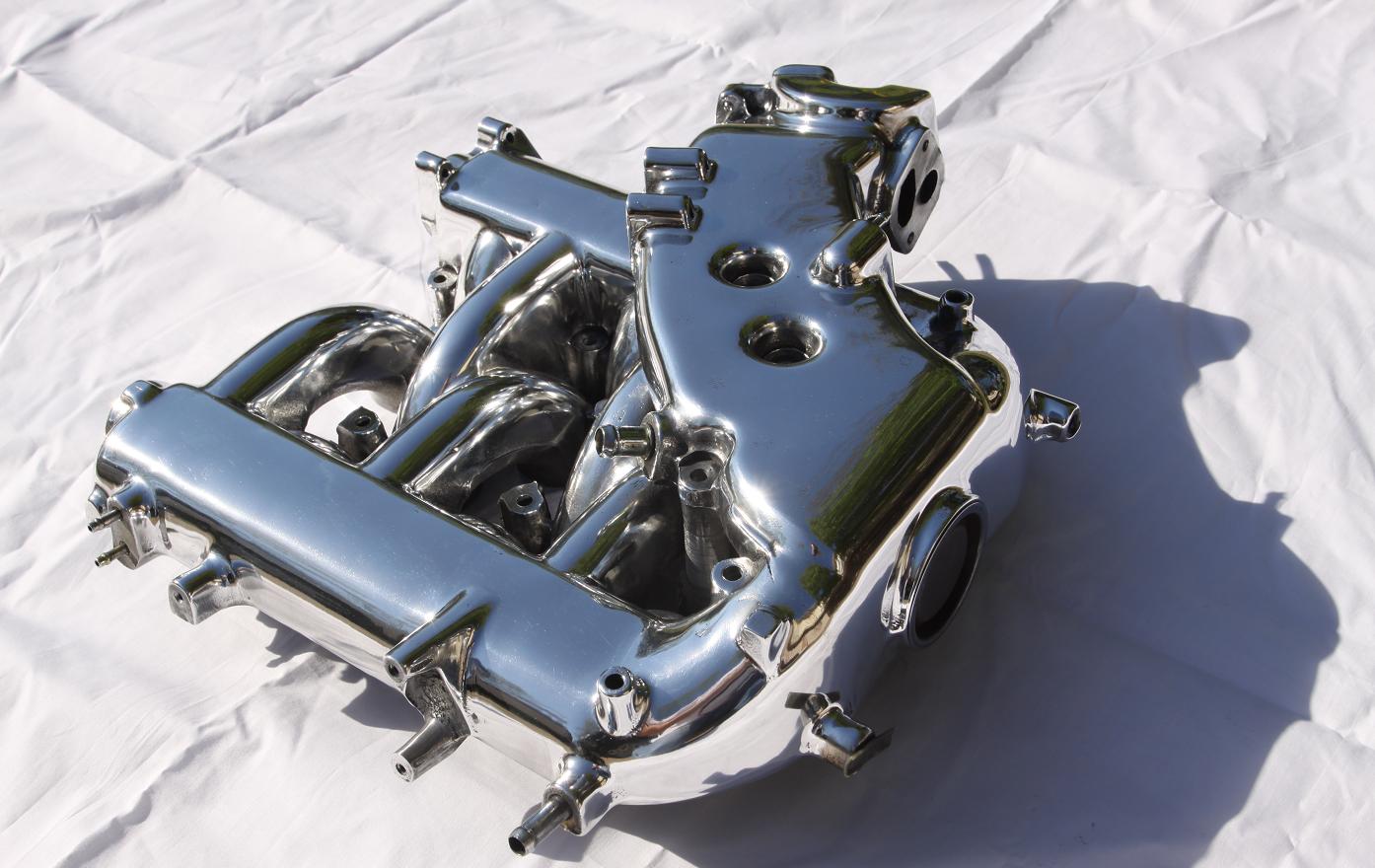 Ford Mustang 3.8L Aluminum Intake AFTER Chrome - Like Metal Polishing Service