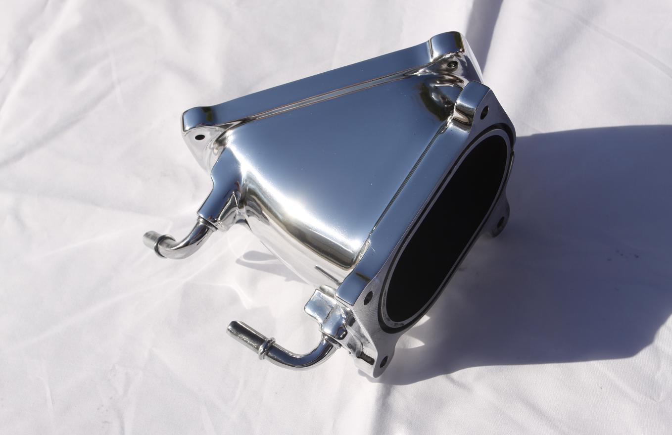 Ford Mustang Aluminum Plenum AFTER Chrome - Like Metal Polishing Services
