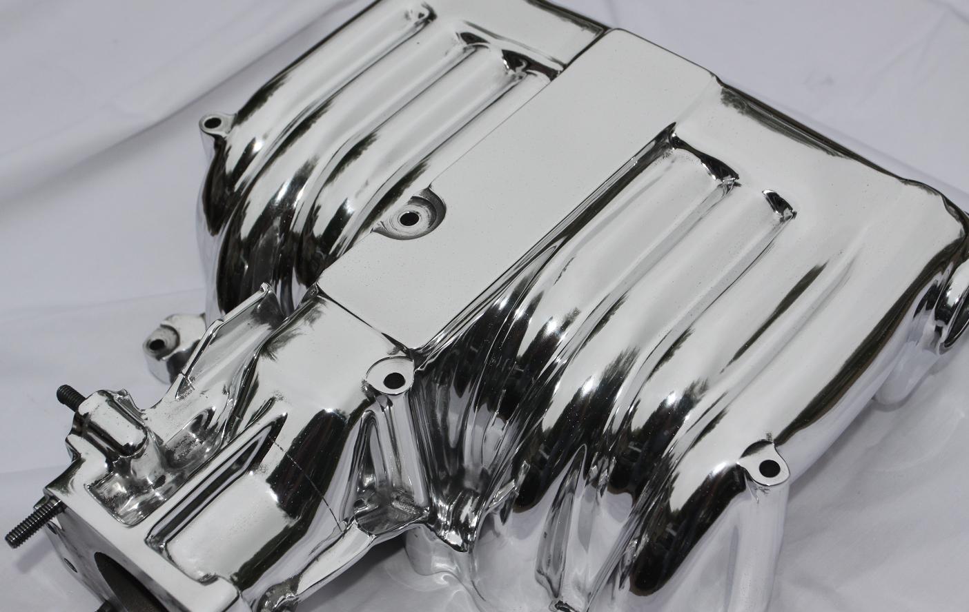 Ford Mustang Cobra V8 Intake Manifold AFTER Chrome - Like Metal Polishing Service