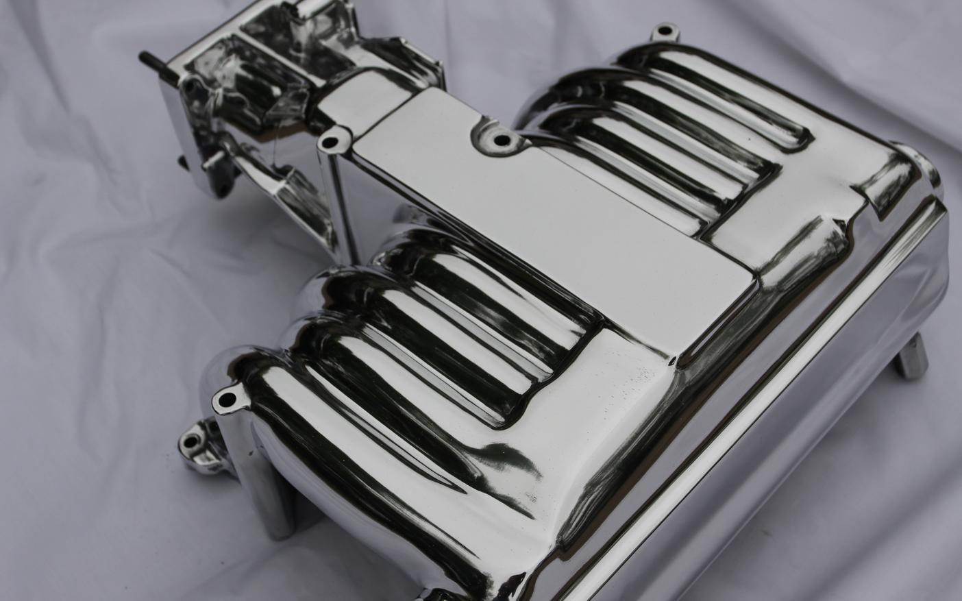 Ford Mustang Cobra V8 Intake Manifold AFTER Chrome - Like Metal Polishing Service