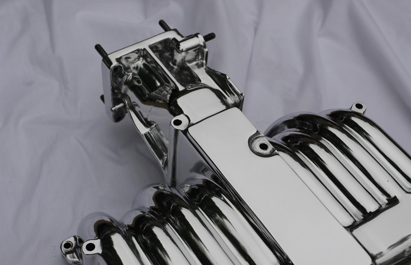 Ford Mustang Cobra V8 Intake Manifold AFTER Chrome - Like Metal Polishing Service