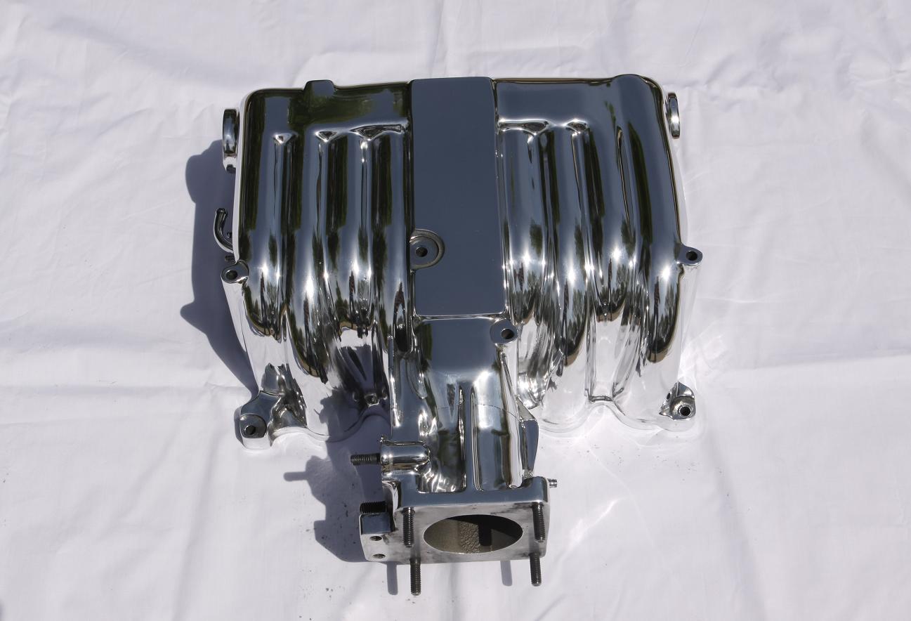 Ford Mustang Cobra V8 Intake Manifold AFTER Chrome - Like Metal Polishing Service