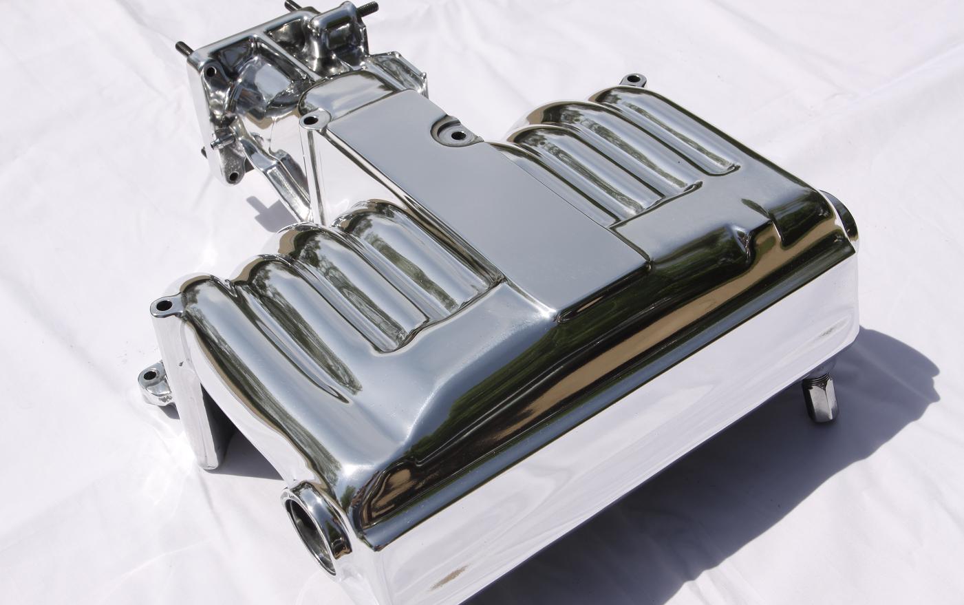 Ford Mustang Cobra V8 Intake Manifold AFTER Chrome - Like Metal Polishing Service