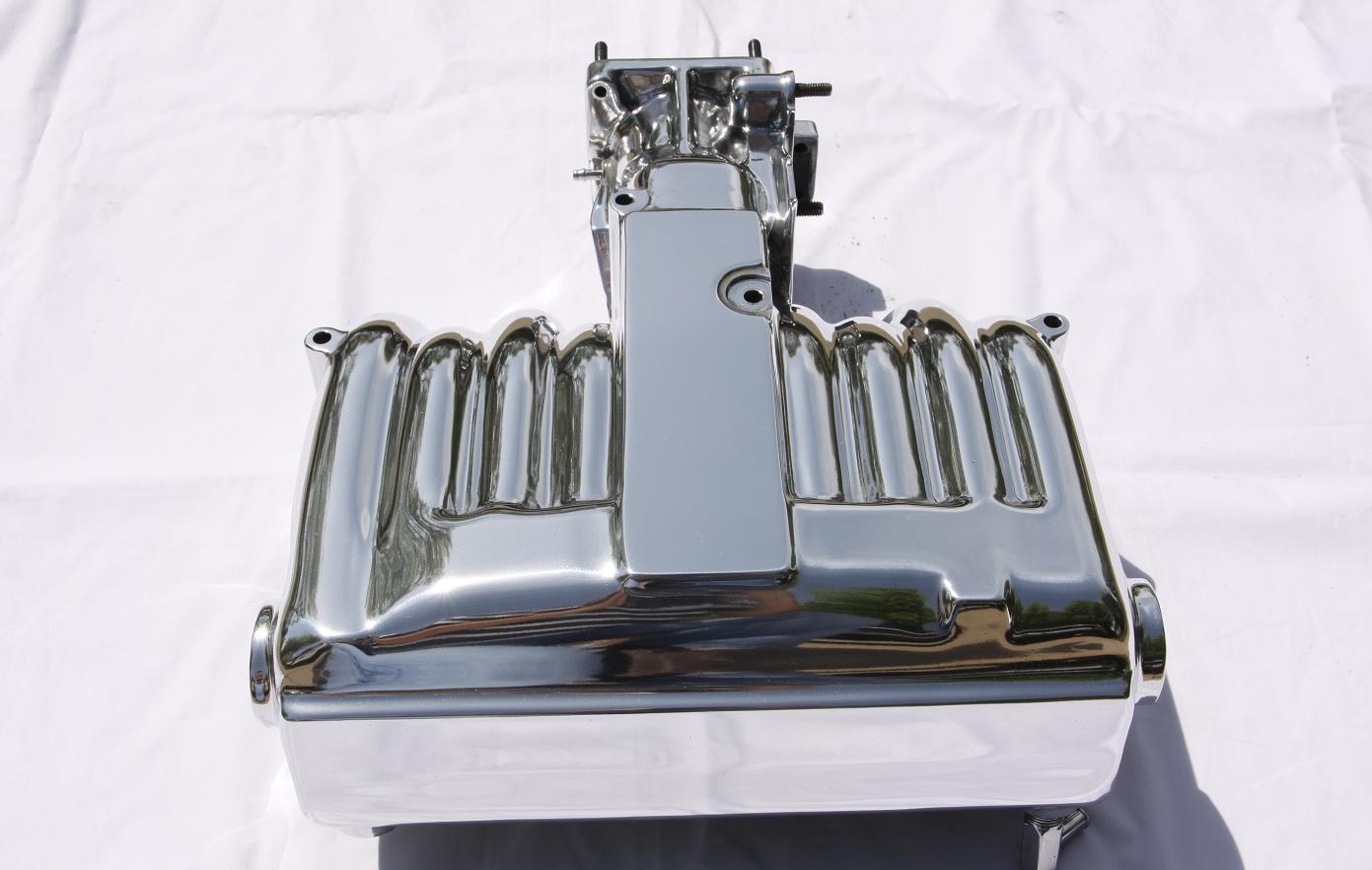 Ford Mustang Cobra V8 Intake Manifold AFTER Chrome - Like Metal Polishing Service
