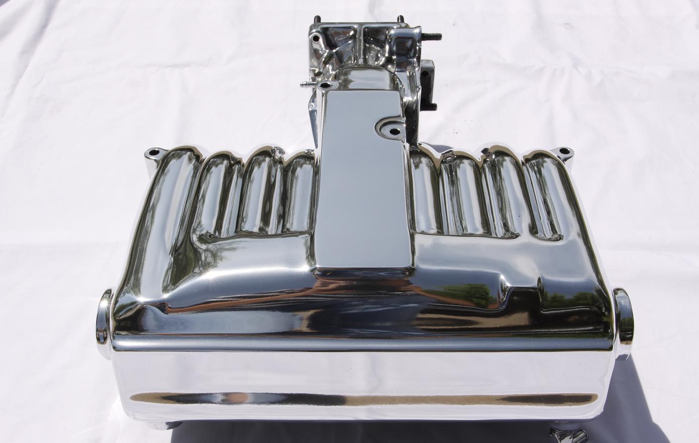 Ford Mustang Cobra V8 Intake Manifold AFTER Chrome - Like Metal Polishing Service