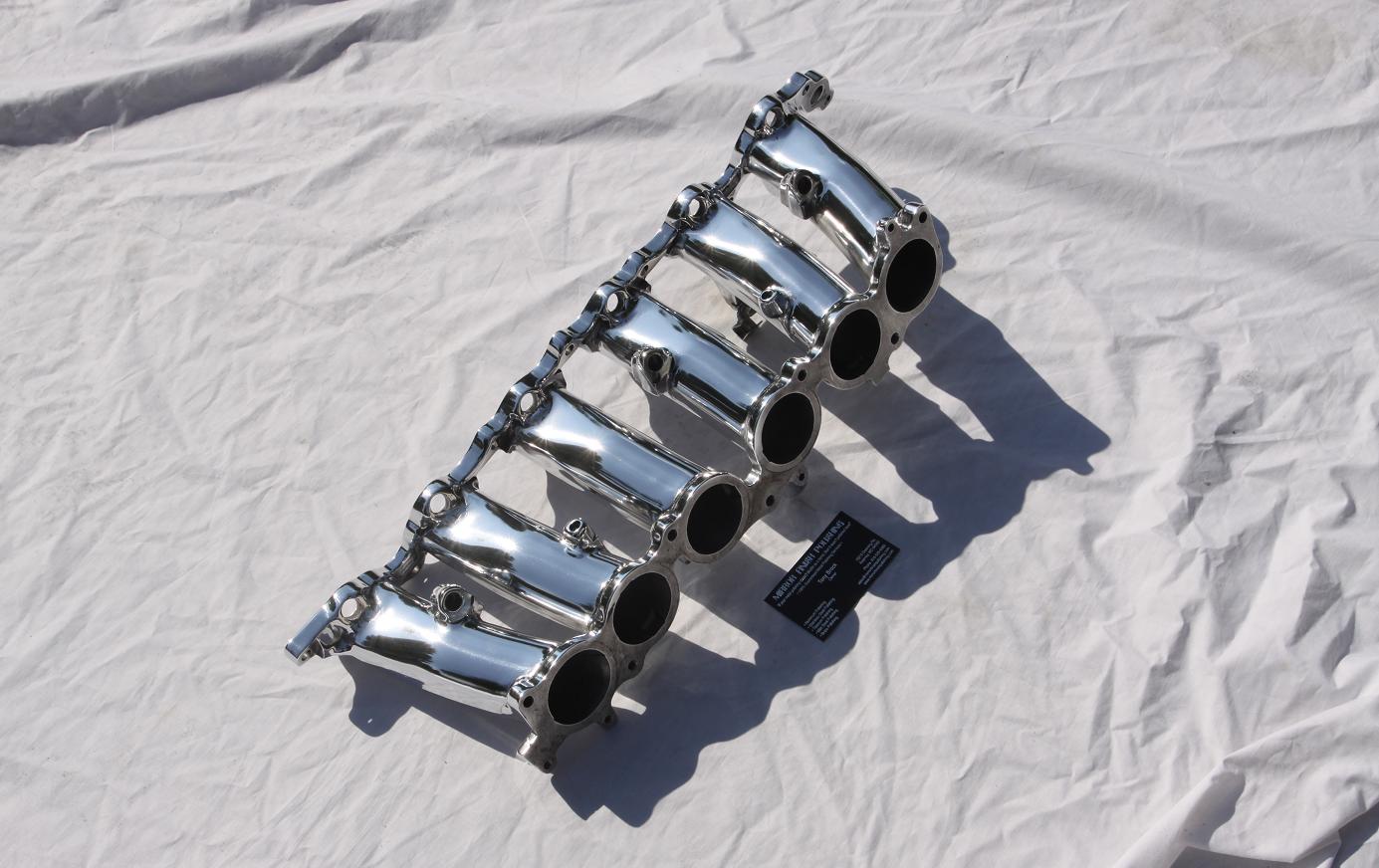 Toyota Supra Aluminum Lower Intake Manifold AFTER Chrome - Like Metal Polishing and Buffing Services