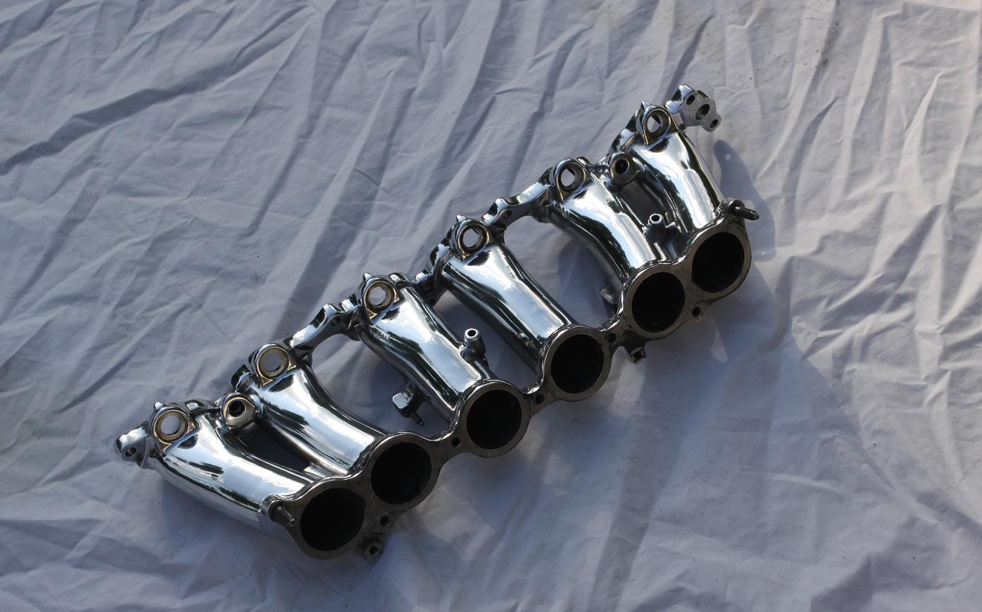 Toyota Supra Aluminum Intake Manifold AFTER Chrome - Like Metal Polishing Services