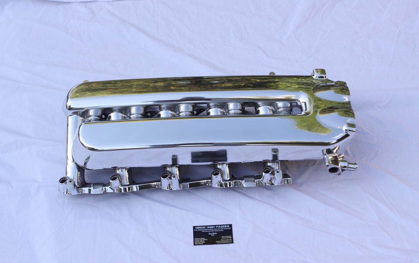 Dodge Viper GTS / RT 10 V10 Large Aluminum Intake Manifold AFTER Chrome - Like Metal Polishing and Buffing Services