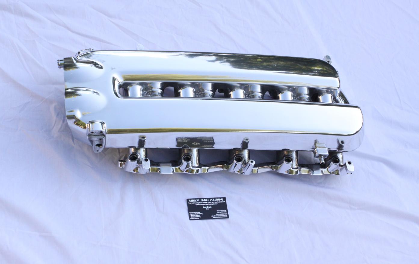 Dodge Viper GTS / RT 10 V10 Large Aluminum Intake Manifold AFTER Chrome - Like Metal Polishing and Buffing Services