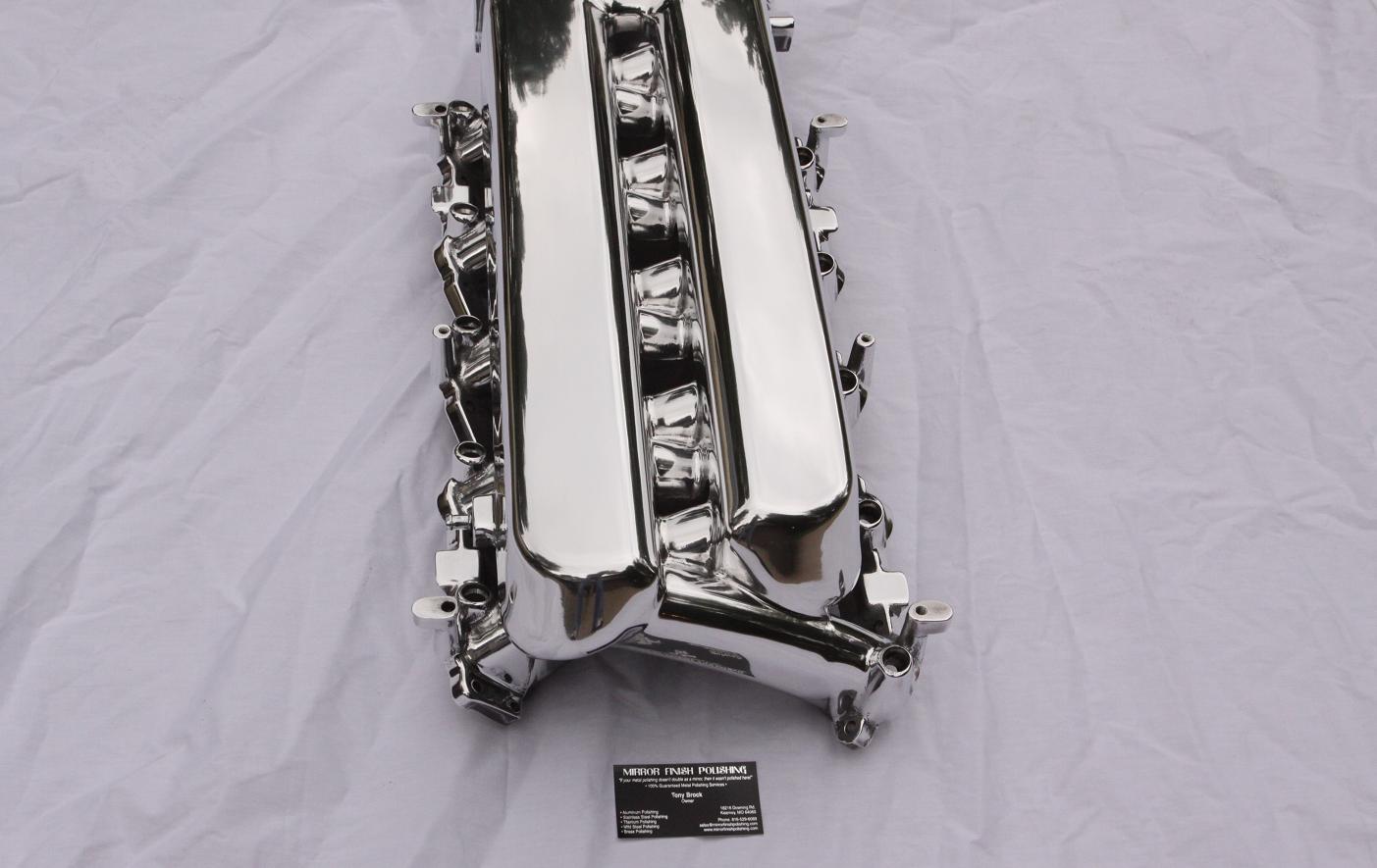 Another Different Dodge Viper GTS / RT 10 V10 Large Aluminum Intake Manifold AFTER Chrome - Like Metal Polishing and Buffing Services