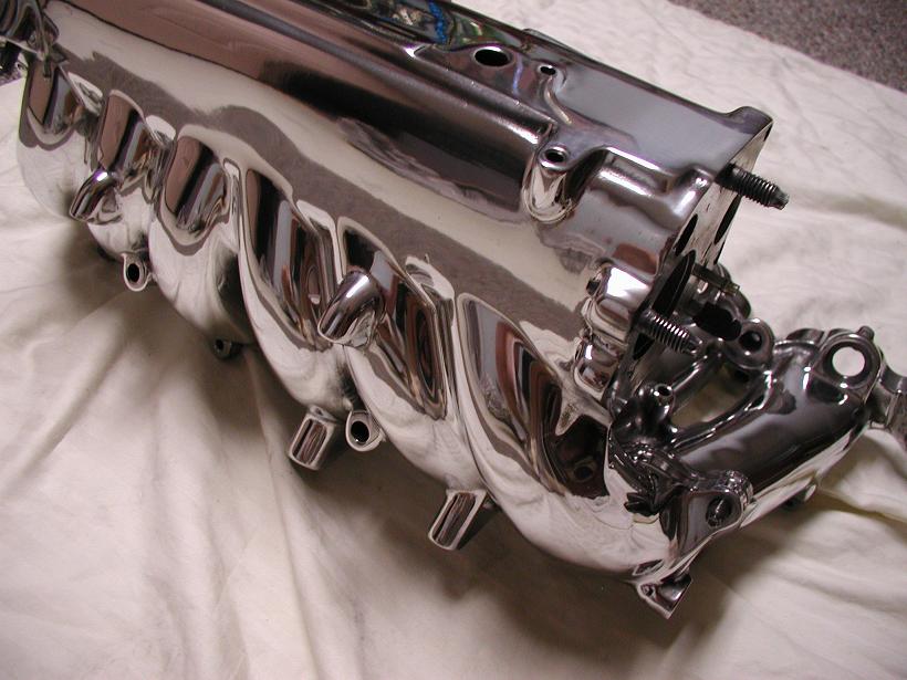 Toyota Supra Intake Manifold AFTER Chrome - Like Metal Polishing Service