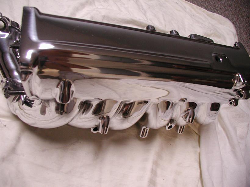 Toyota Supra Intake Manifold AFTER Chrome - Like Metal Polishing Service