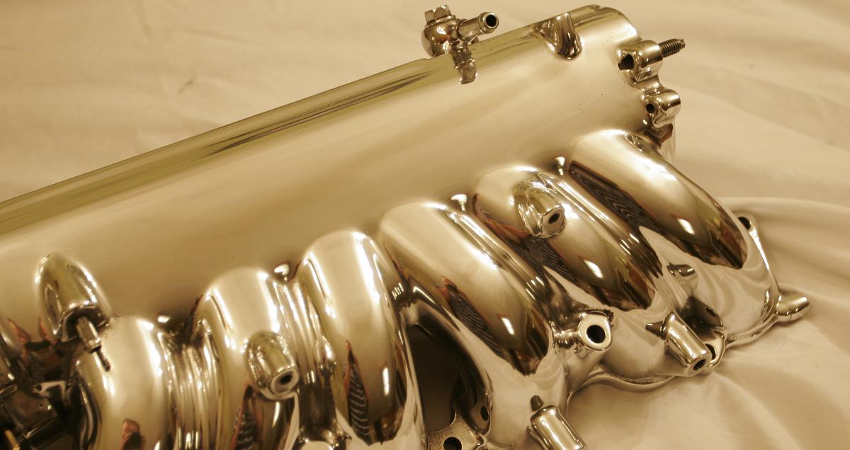 Toyota Supra Intake Manifold Chrome-Like Parts Polished