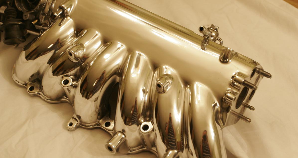Toyota Supra Intake Manifold Chrome-Like Parts Polished