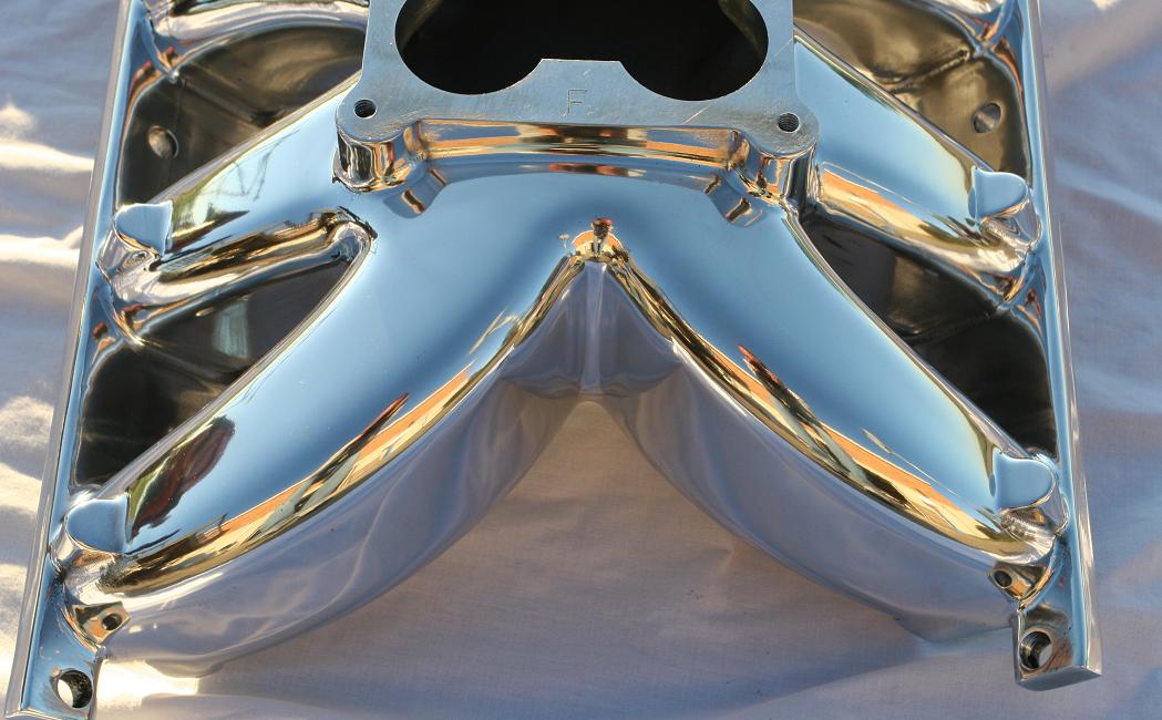 Chrysler V8 Intake Manifold AFTER Metal Polishing Service