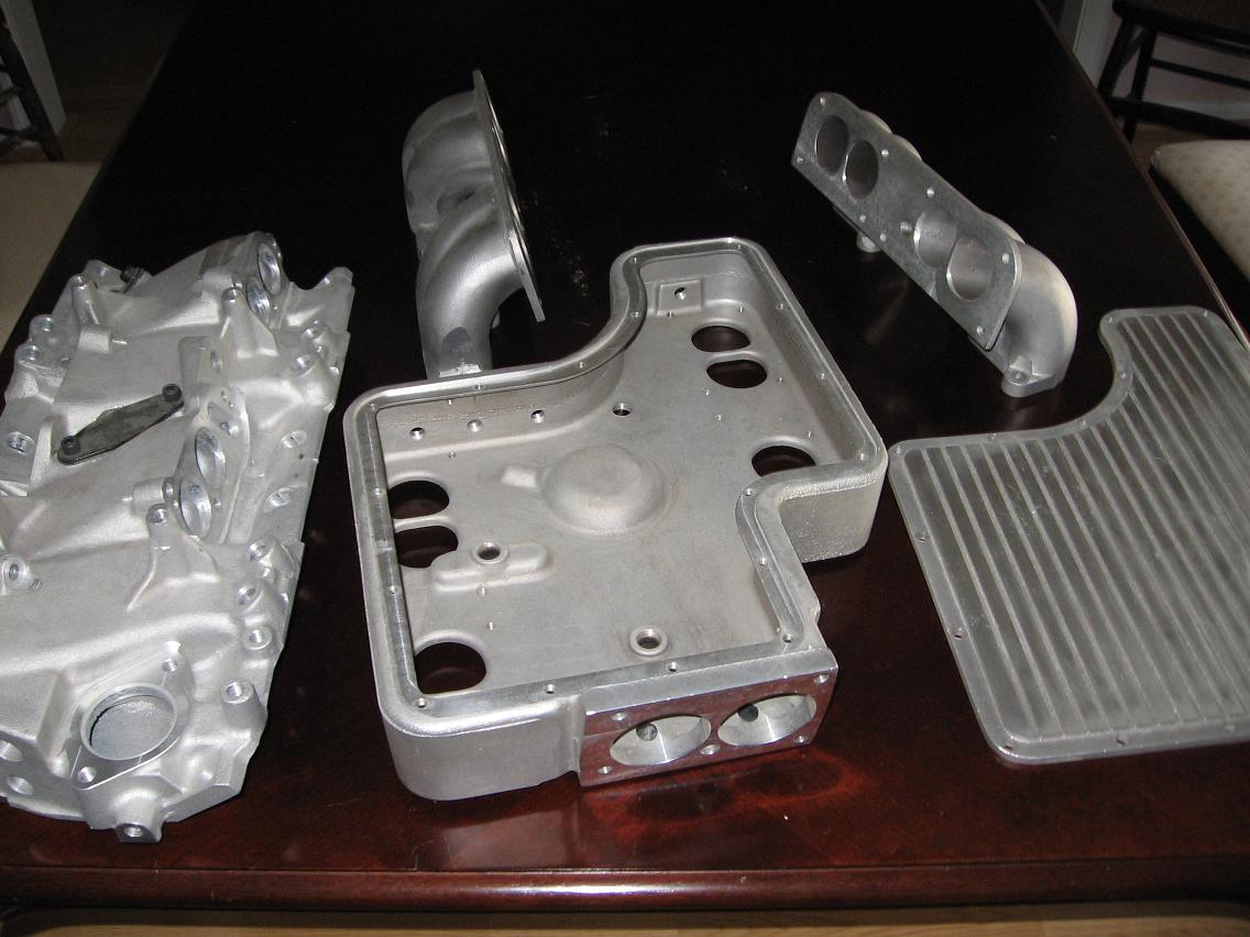 Large V8 Intake Manifold Custom Polished Mustang and Ford Performance