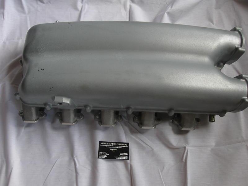 2008 Dodge Viper Intake Manifold Plenum AFTER Chrome - Like Aluminum Metal Polishing and Buffing Services