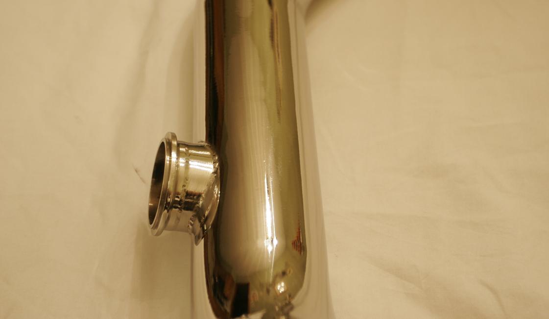 Chrome-Like-Polished Intercooler Piping AFTER Metal Polishing