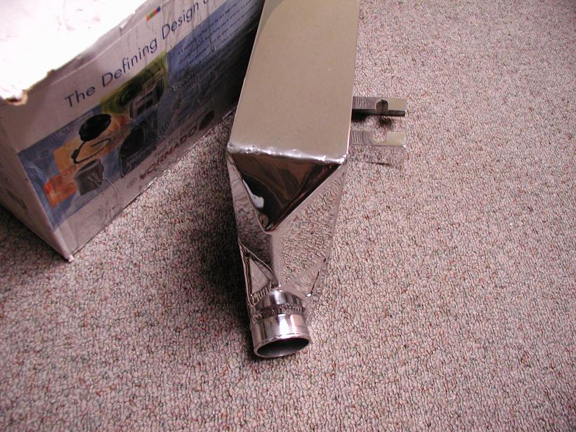Chrome-Like-Polished Greddy 3-row Intercooler AFTER Metal Polishing Service