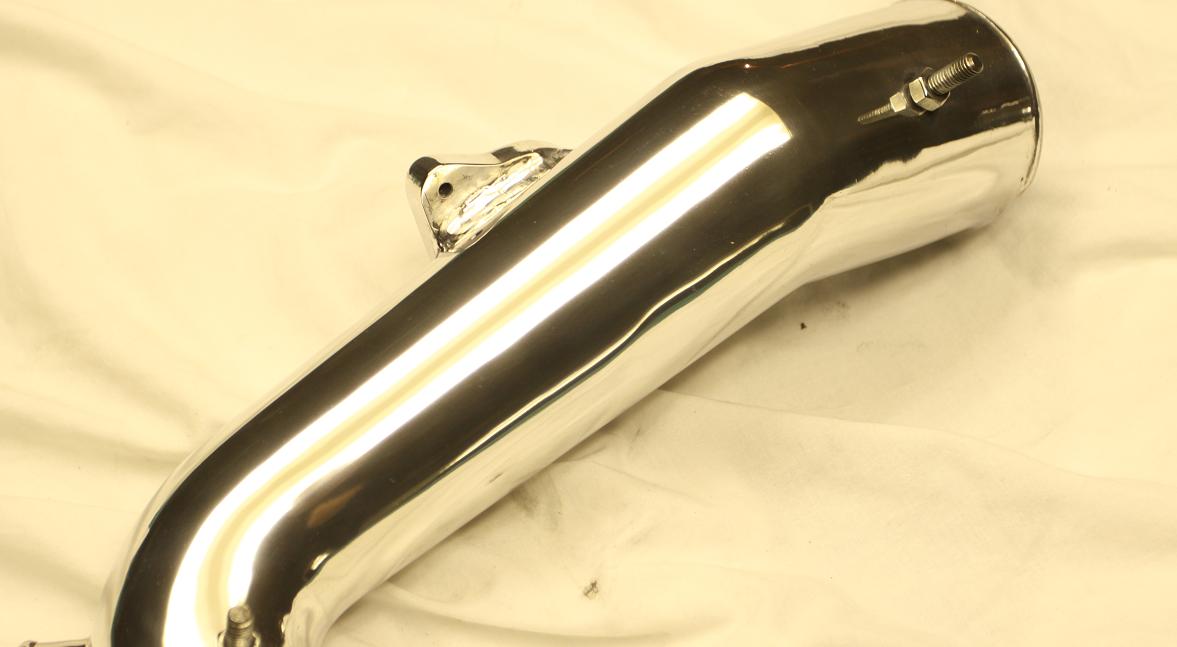 Ford Mustang Cobra Pipe AFTER Chrome-Like Metal Polishing and Buffing Services