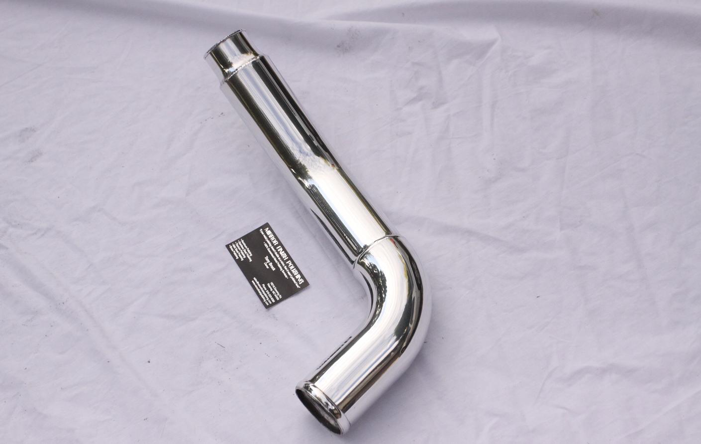 Toyota Supra Stock Twin Turbo 2JZGTE Aluminum Piping AFTER Chrome-Like Metal Polishing and Buffing Services