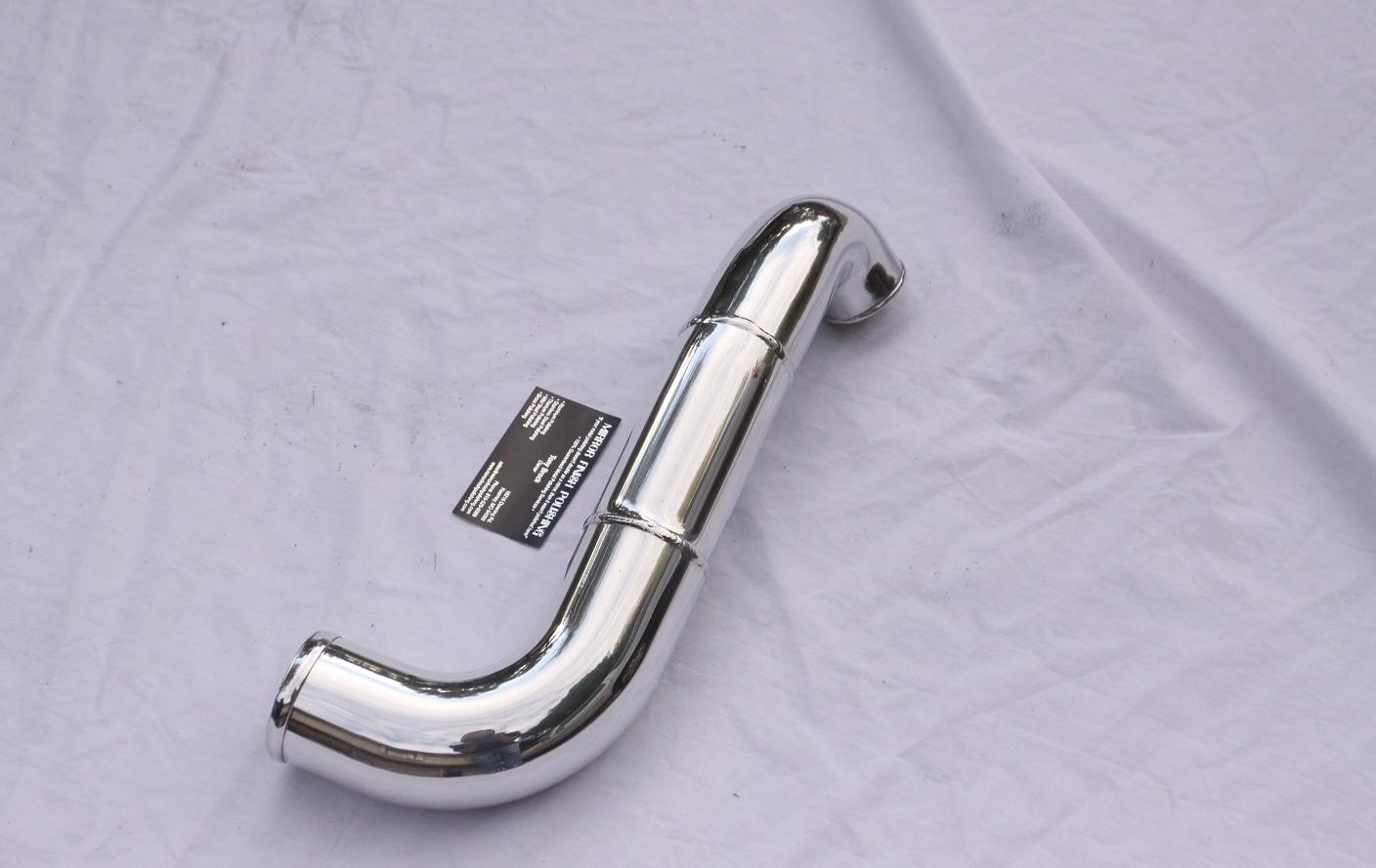 Toyota Supra Stock Twin Turbo 2JZGTE Aluminum Piping AFTER Chrome-Like Metal Polishing and Buffing Services