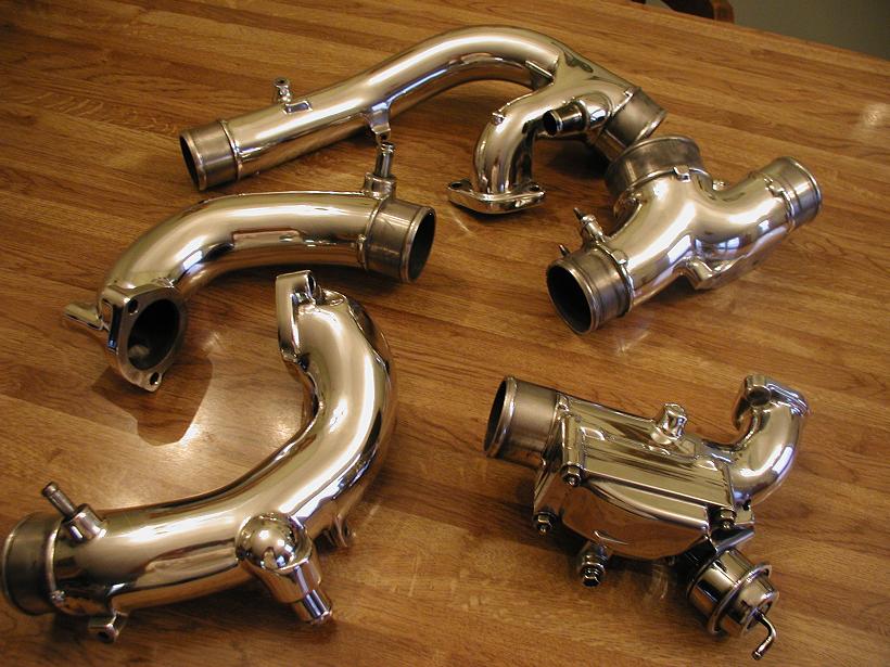 Chrome-Like-Polished Intercooler Piping...Click for Larger Image