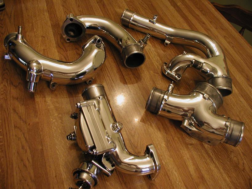 Chrome-Like-Polished Intercooler Piping...Click for Larger Image