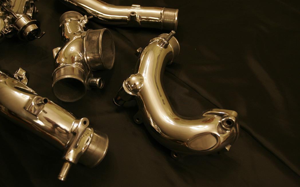 Chrome-Like-Polished Intercooler Piping...Click for Larger Image