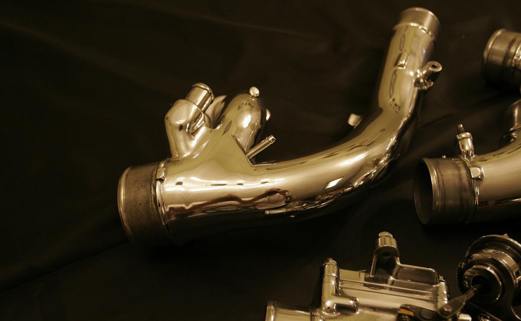 Chrome-Like-Polished Intercooler Piping...Click for Larger Image