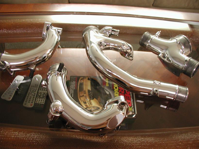 Chrome-Like-Polished Intercooler Piping...Click for Larger Image