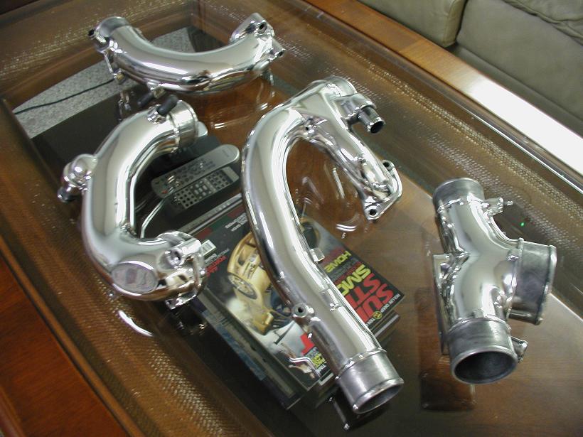Chrome-Like-Polished Intercooler Piping...Click for Larger Image