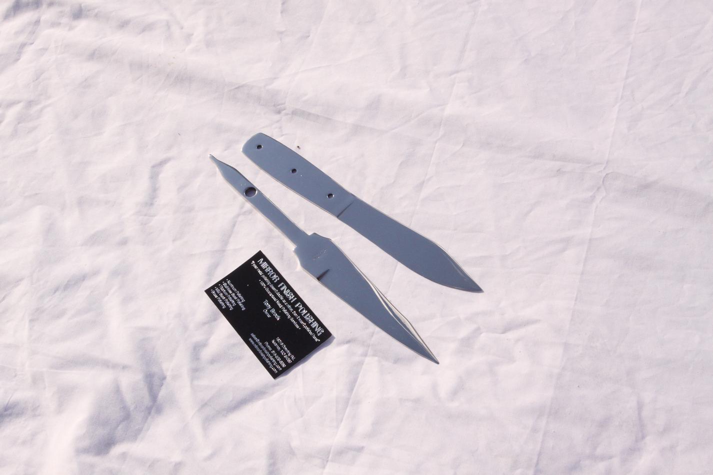 Custom Knife AFTER Chrome - Like Metal Polishing and Buffing Services