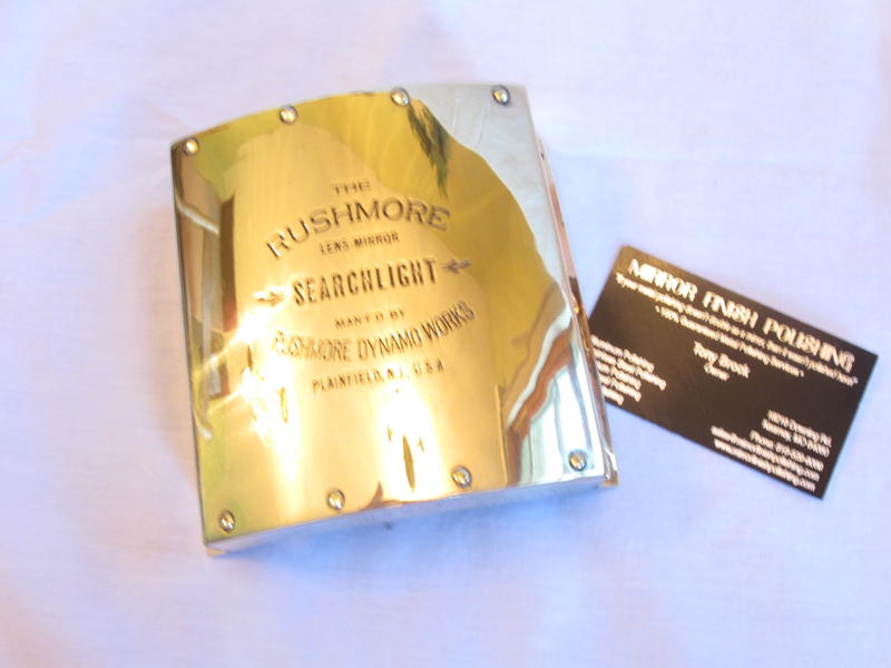 Brass Light AFTER Custom Metal Polishing and Buffing Services