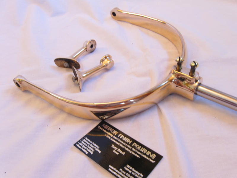 Brass Light AFTER Custom Metal Polishing and Buffing Services