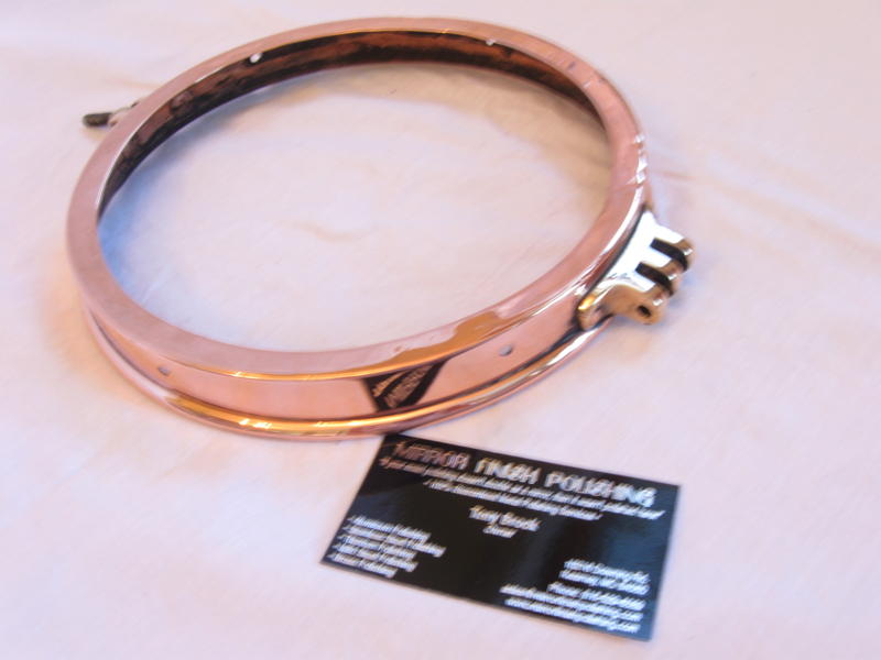 Brass Light AFTER Custom Metal Polishing and Buffing Services