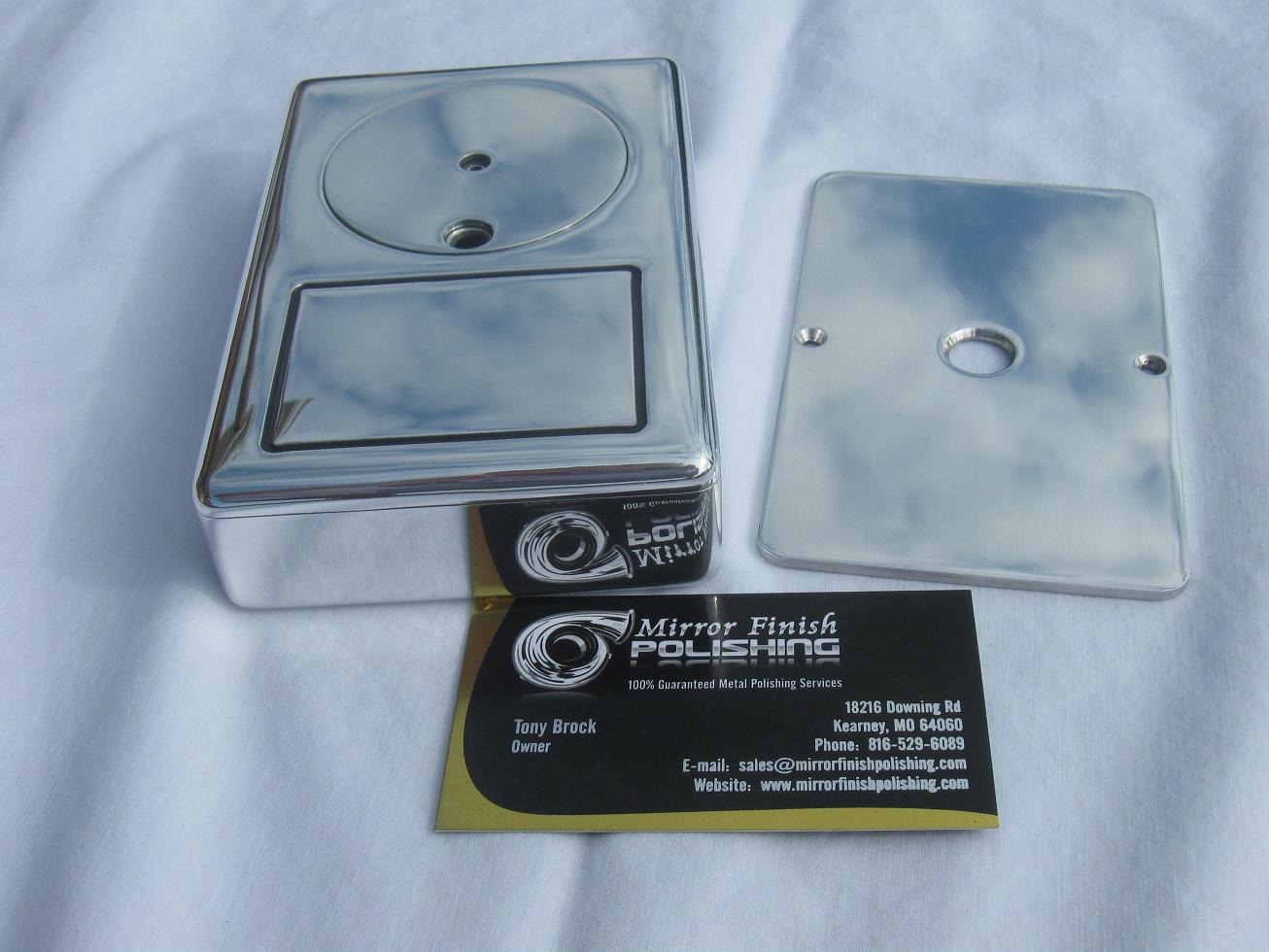 Custom Aluminum Pinhole Camera AFTER Chrome - Like Custom Metal Polishing and Buffing Services