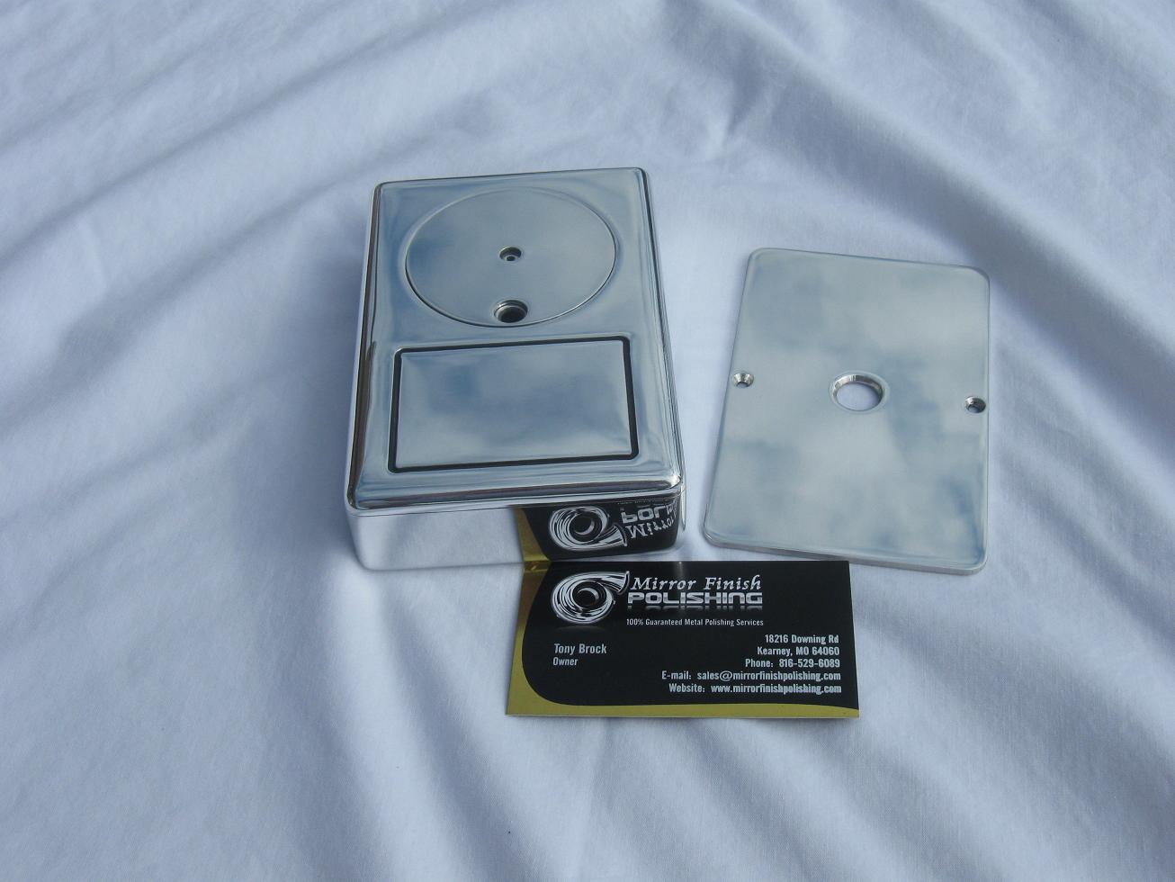Custom Aluminum Pinhole Camera AFTER Chrome - Like Custom Metal Polishing and Buffing Services