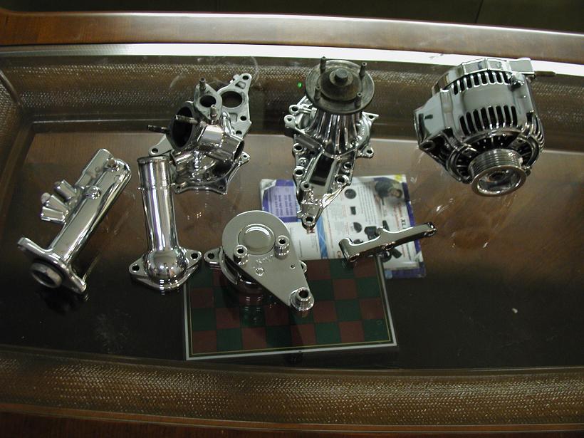 Toyota Supra Alternator AFTER Chrome - Like Metal Polishing and Buffing Services