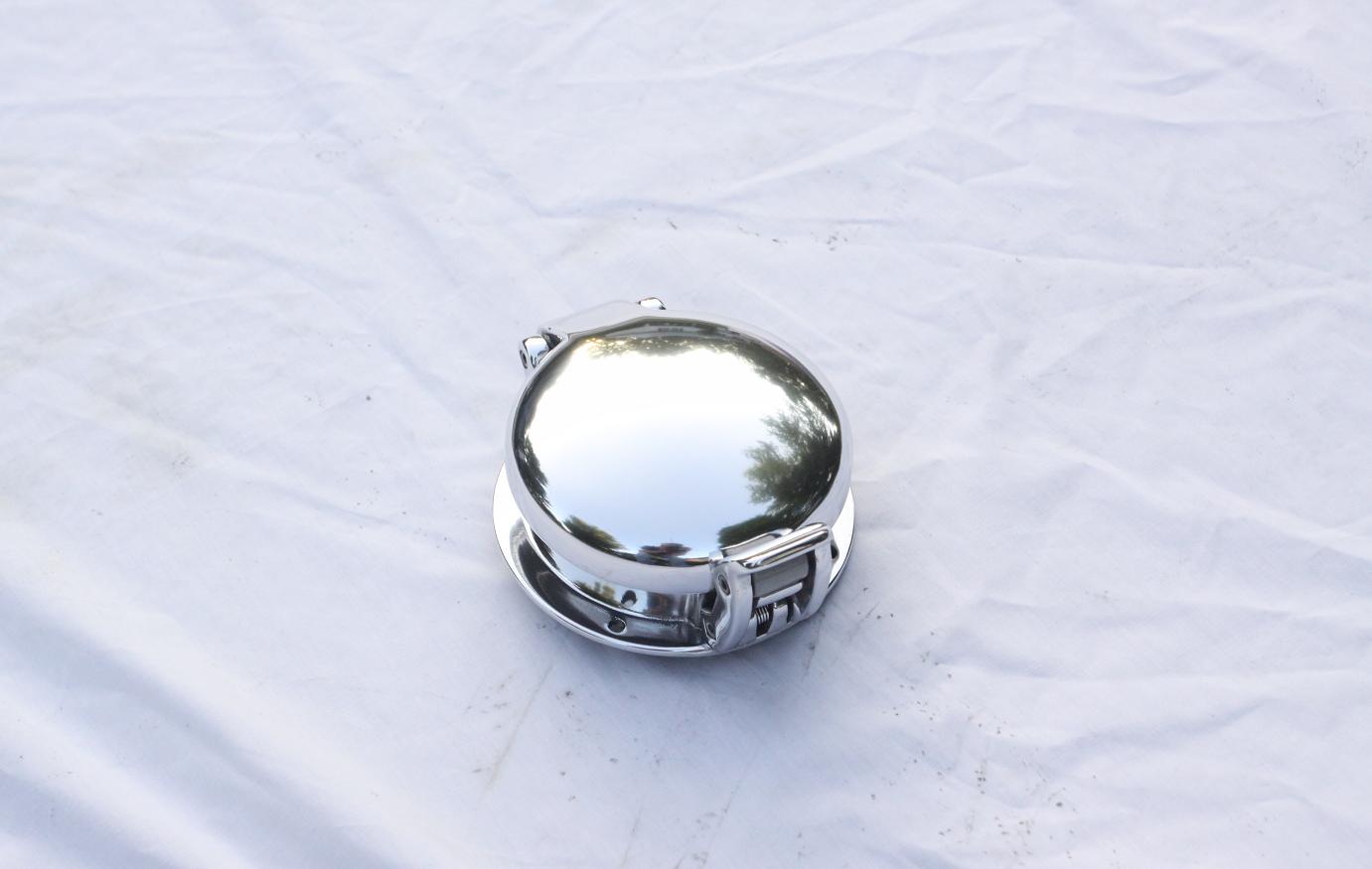 Dodge Viper Gas Cap AFTER Chrome - Like Metal Polishing and Buffing Services