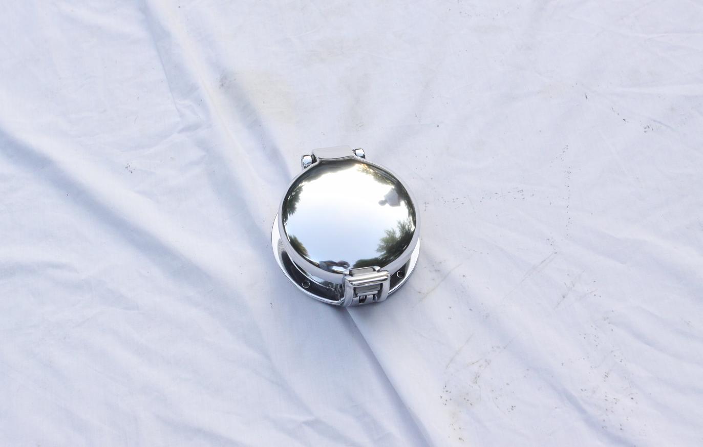 Dodge Viper Gas Cap AFTER Chrome - Like Metal Polishing and Buffing Services