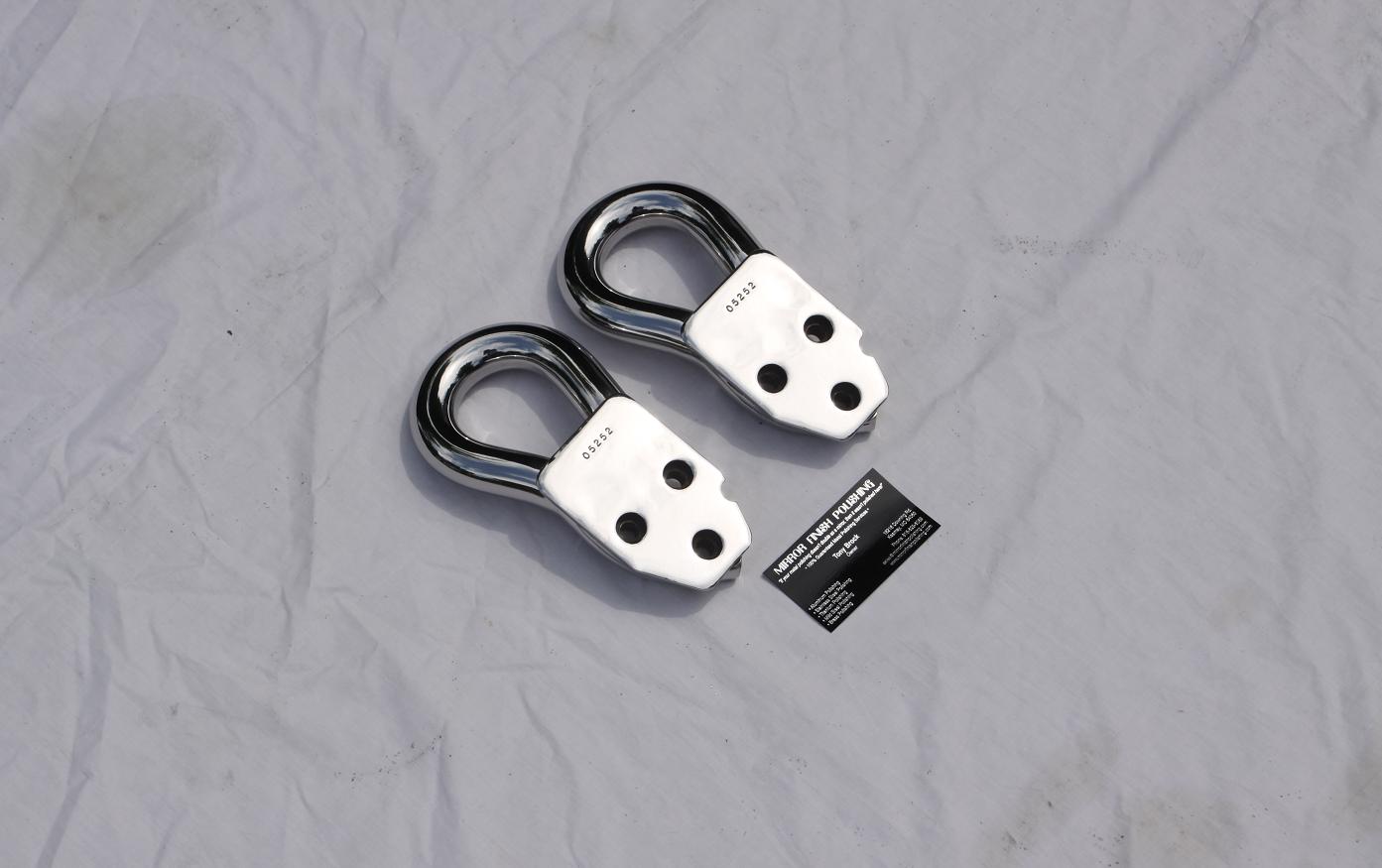 4X4 Truck Tow Hooks AFTER Chrome - Like Metal Polishing and Buffing Services