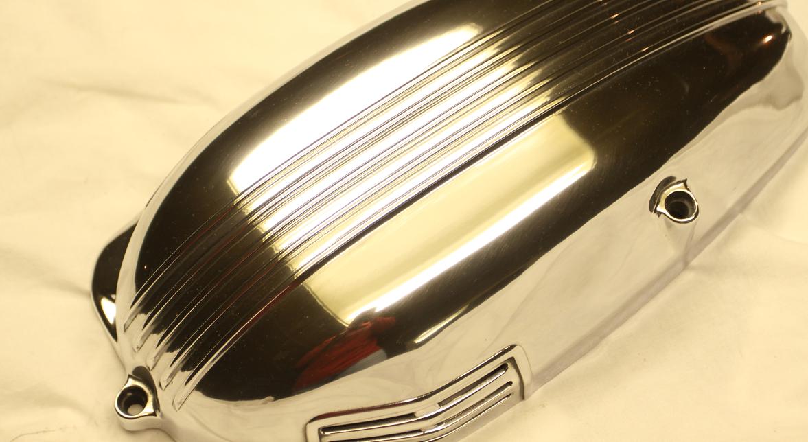 BMW Motorcycle Cover PieceAFTER Chrome - Like Metal Polishing Services