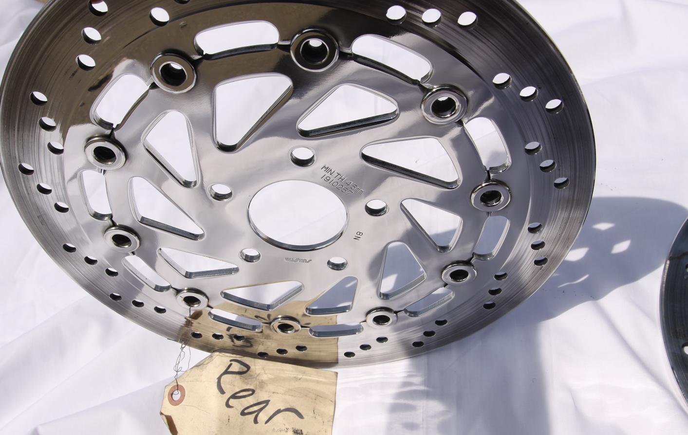 Victory Motorcycle Rear Rotor AFTER Chrome - Like Metal Polishing Services