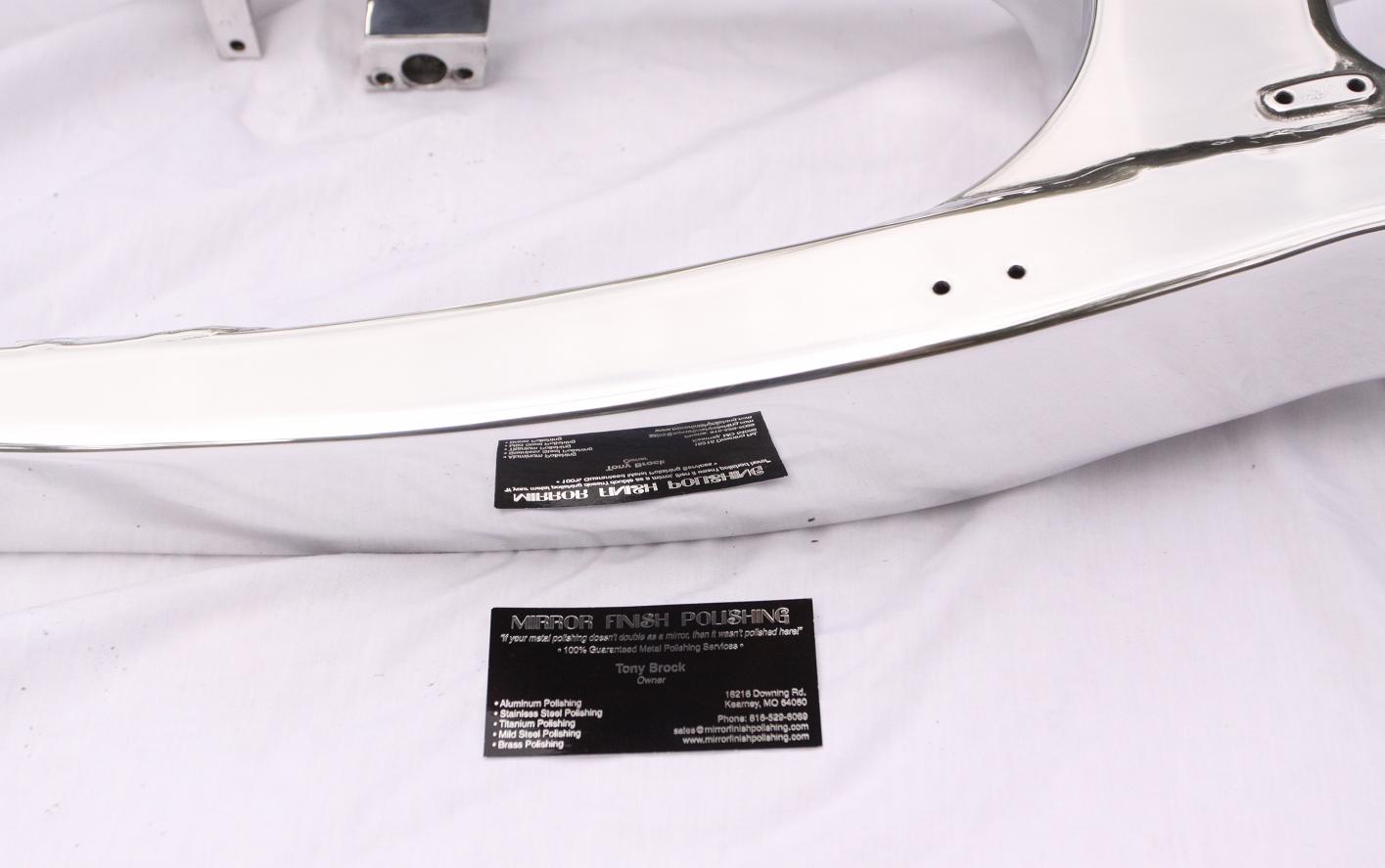 Motorcycle Swingarm AFTER Chrome - Like Custom Metal Polishing and Buffing Services