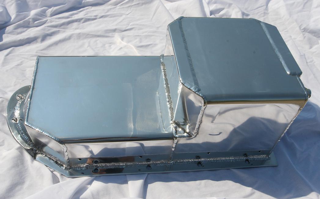 Pontiac V8 Oil Pan AFTER Metal Polishing & Buffing Services