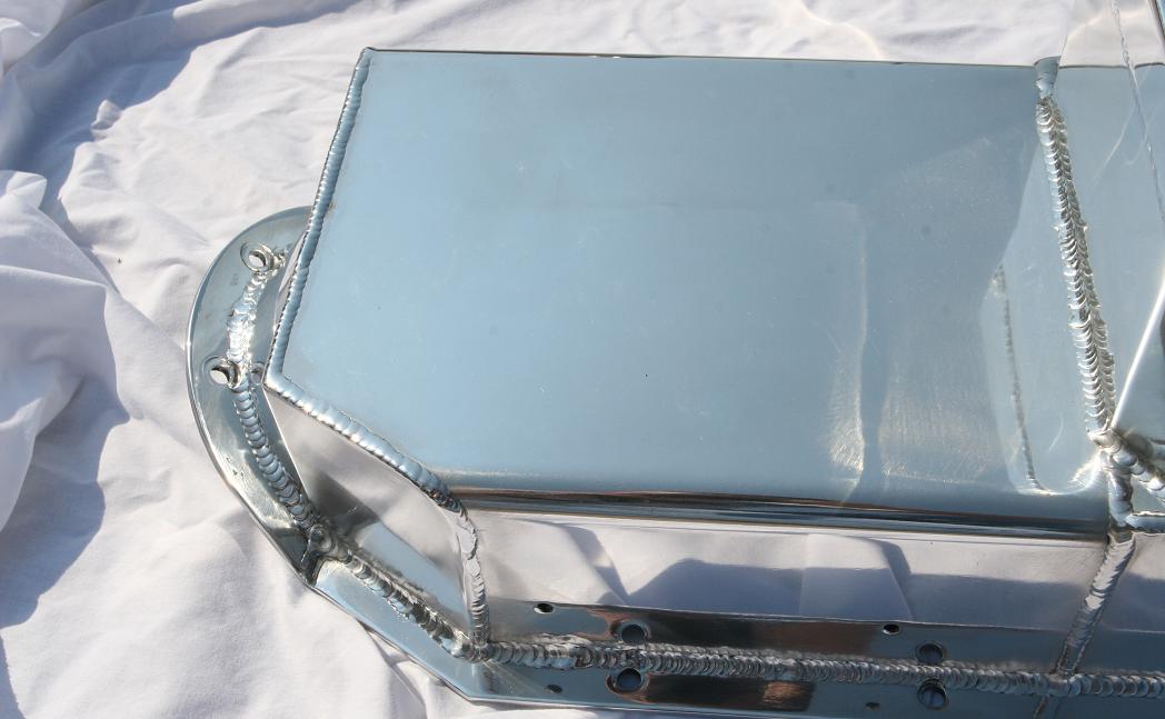 Pontiac V8 Oil Pan AFTER Metal Polishing & Buffing Services